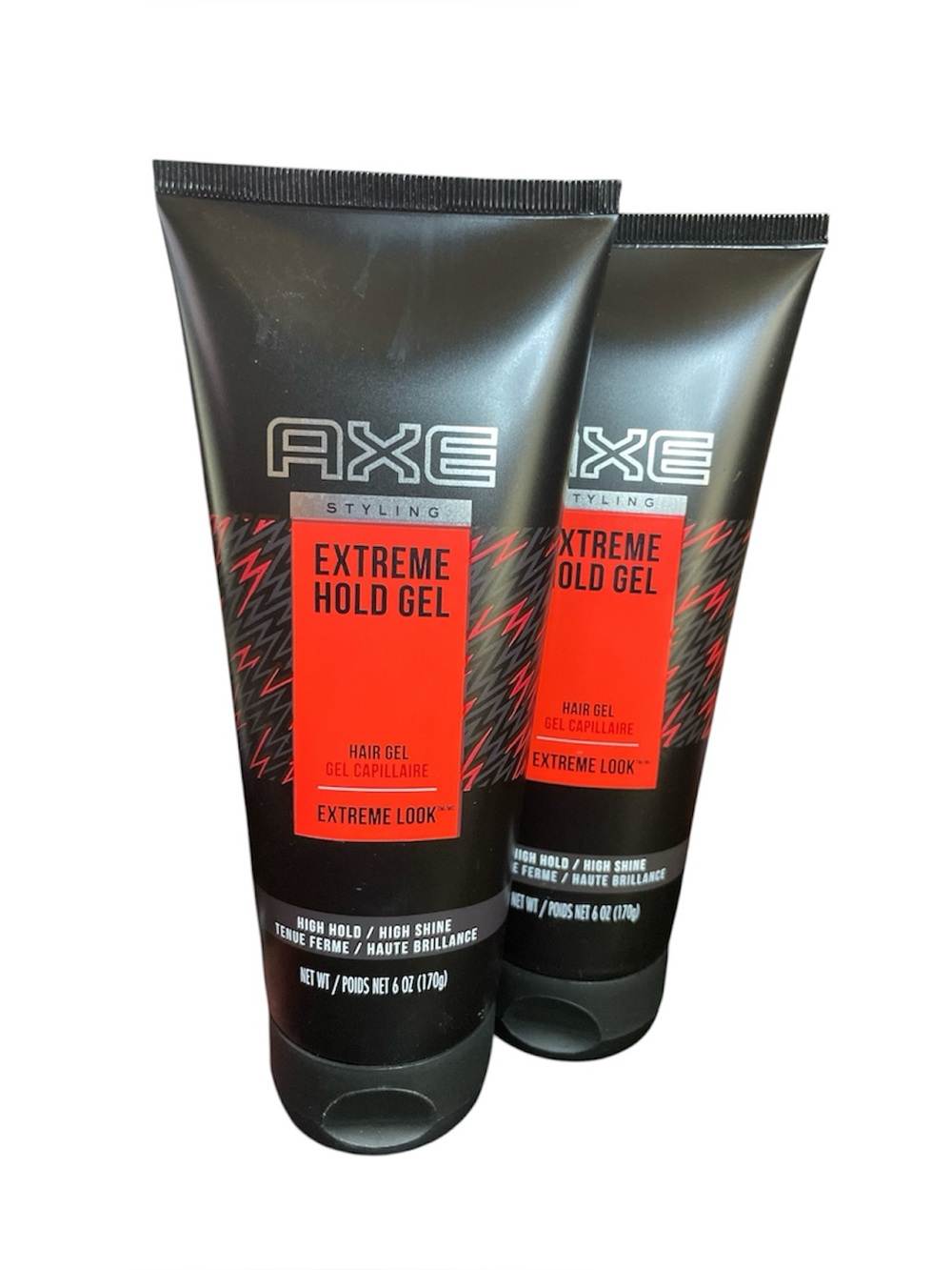 2 Axe Styling Extreme Hold Gel Hair Gel High Hold High Shine 6 Oz. Each